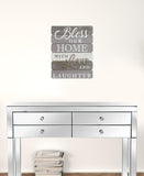 Bless Our Home Wood and Metal Wall Decor