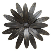 Gold Industrial Flower Metal Wall Decor