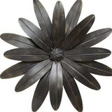 Gold Industrial Flower Metal Wall Decor