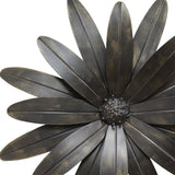 Gold Industrial Flower Metal Wall Decor
