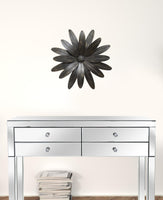 Gold Industrial Flower Metal Wall Decor