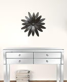 Gold Industrial Flower Metal Wall Decor