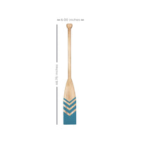 Distressed Coastal Wood Chevron Oar Wall Decor