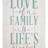 Rustic The Love of Family Wall Art