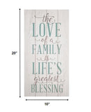 Rustic The Love of Family Wall Art