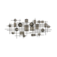 Distressed Industrial Metal and Wood Wall Decor