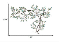 Patina Tree Branch Metal Wall Decor