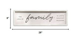 Family is Life's Greatest Blessings Black and White Wall Art