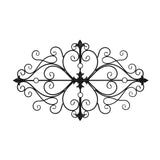 Black Traditional Metal Scroll Wall Decor