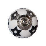 1.5" x 1.5" x 1.5" White Silver And Gray Knobs 8 Pack