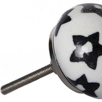 1.5" x 1.5" x 1.5" White Silver And Gray Knobs 8 Pack