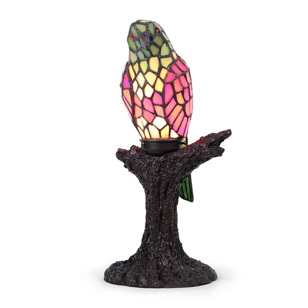 Tiffany-style Parrot Accent Lamp