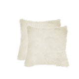 18" x 18" Natural Sheepskin Fur Set of 2 Pillow
