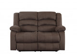 120" Contemporary Brown Fabric Sofa Set