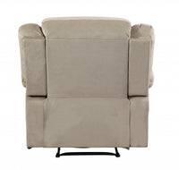 120" Contemporary Beige Fabric Sofa Set