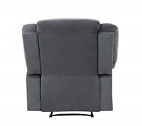 40" Contemporary Grey Fabric Chair