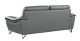 36" Charming Grey Leather Sofa