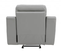 41" Grey Fascinating Leather Reclining Chair.
