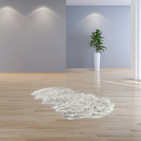 24" x 72" x 1.5" Grey Faux Sheepskin - Rug