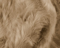 24" x 72" x 1.5" Tan Faux Sheepskin - Rug