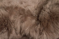 24" x 36" Taupe Sheepskin Single Long-Haired - Rug