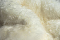 60" x 60" x 2" Off White Ciruclar Sheepskin  Rug