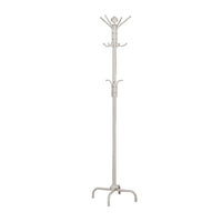 19" x 19" x 70" White  Metal  Coat Rack