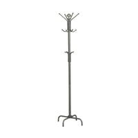 19" x 19" x 70" Silver  Metal  Coat Rack