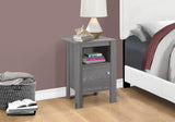14" x 17.25" x 24.25" Grey Particle Board Storage  Accent Table