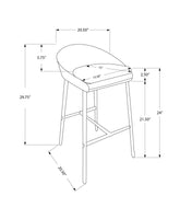 41" x 41" x 59.5" White  Foam  Metal  LeatherLook  Barstool 2pcs