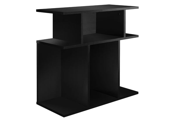 11.75" x 23.75" x 23.75" Black Particle Board Laminate  Accent Table
