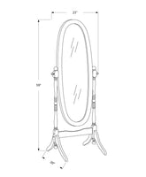 20" x 23" 59" Walnut Oval Wood Frame  Mirror