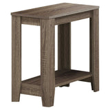 11.75" x 23.75" x 22" Dark Taupe Particle Board Laminate  Accent Table