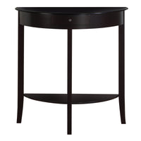 12" x 30.75" x 32" Cherry Solid Wood Finish Accent Table