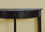 12" x 30.75" x 32" Cherry Solid Wood Finish Accent Table