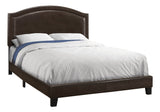 64.5" x 85.75" x 51.5" Grey Foam Solid Wood Linen  Queen Size Bed