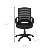 24.25" x 24" x 39" White Grey Foam Metal Nylon  Multi Position Office Chair