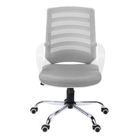 24.25" x 24" x 39" White Grey Foam Metal Nylon  Multi Position Office Chair