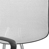 21.5" x 23" x 33" Black Foam Metal Polypropylene Polyester  Office Chair