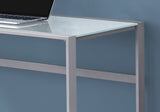 22" x 48" x 30" Black  Black  Tempered Glass  Metal   Computer Desk