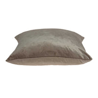 20" x 0.5" x 20" Transitional Taupe Solid Pillow Cover