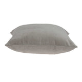 20" x 0.5" x 20" Transitional Gray Solid Pillow Cover