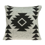 Heather Tan and Grey Southwest Design Cotton Pillow Cover