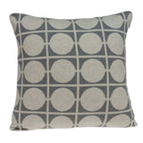 Geometric Design Tan and Grey Printed Pillow Cover