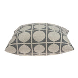 Geometric Design Tan and Grey Printed Pillow Cover