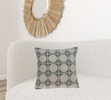 Geometric Design Tan and Grey Printed Pillow Cover
