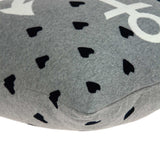 Grey White and Black Nautical Anchor Pillow Cover