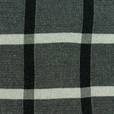 Gray Plaid Cotton Pillow Cover