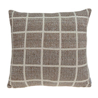 Super Soft Square Design Tan Accent Pillow Cover