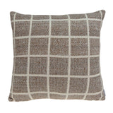 Super Soft Square Design Tan Accent Pillow Cover